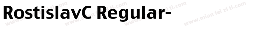 RostislavC Regular字体转换